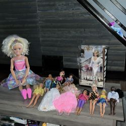 Lot of: 12 Barbie Dolls - (Years Vary Throughout)