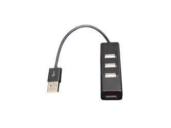 Mini 4 Port USB 2.0 HUB Multi Splitter Expansion For Desktop PC Laptop