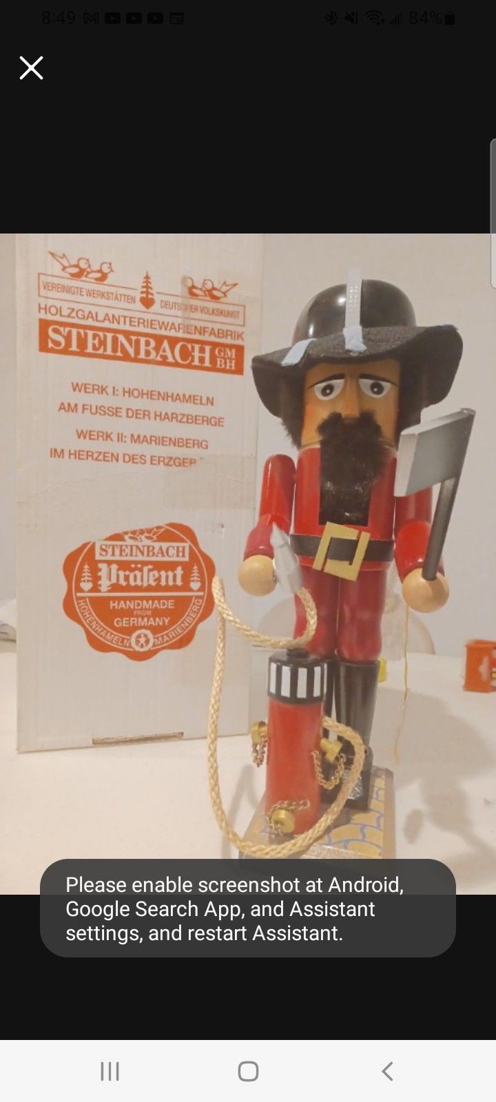 Steinbach "The Fire Master" Nutcracker Christmas Decoration