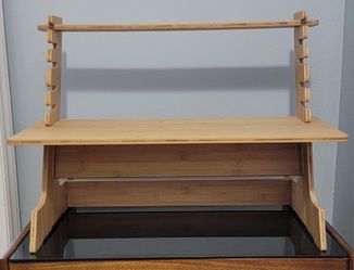 Awesome Display Unit. With Movable Shelf (Wood)