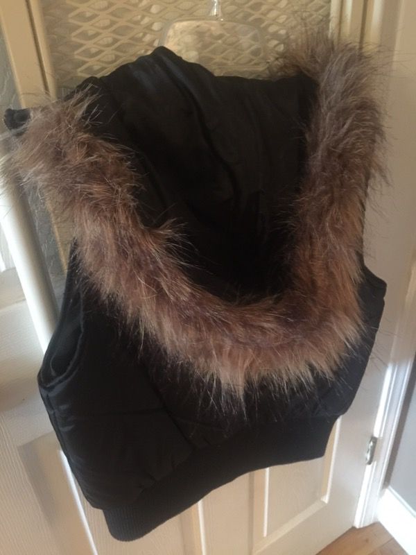 Hoodie fur vest