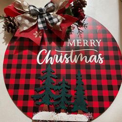 Merry Christmas Home/door Sign