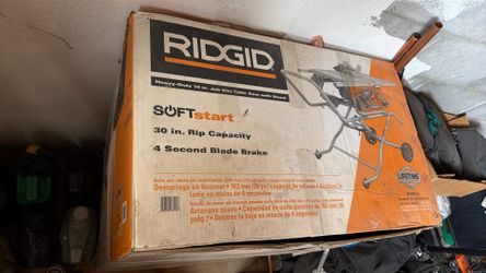 Rigid Table Saw New 10” Blade