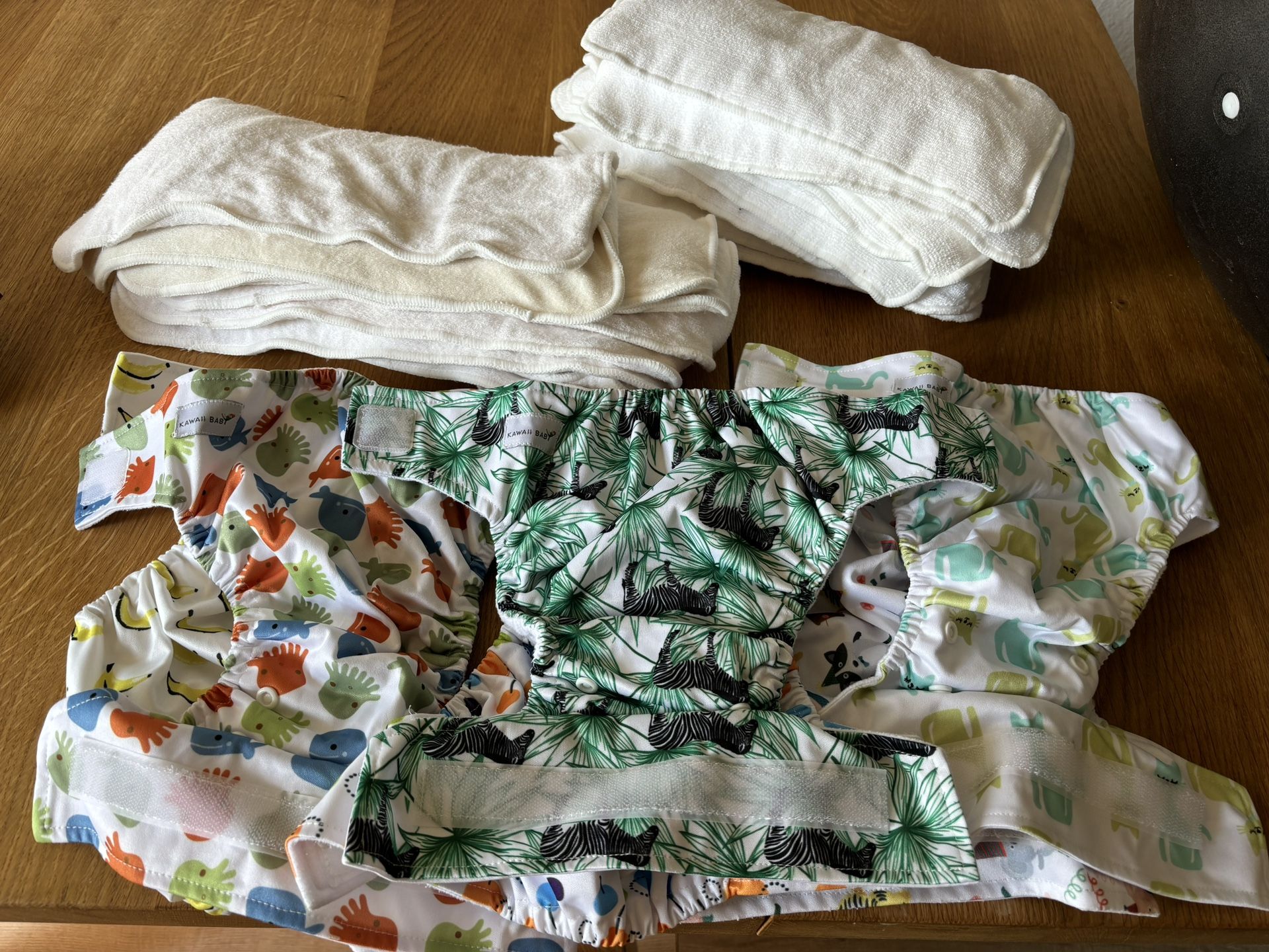 Kawaii Babi Adjustable Cloth Diapers Newborn - 6 months Starter Kit