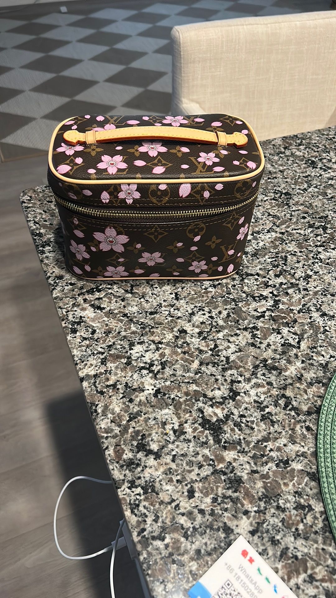 Murakami floral cherry blossom cosmetic Case