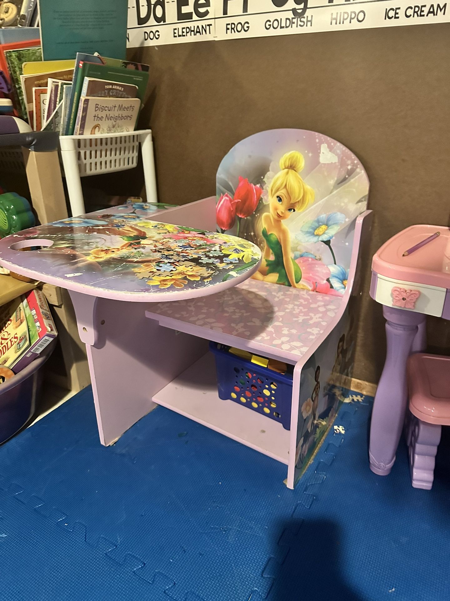 Dora And Tinkerbell Children Desk Chairs
