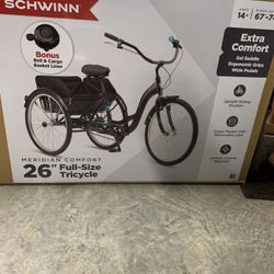 Schwinn Adult 3 Wheel Tricycle Bike (New)