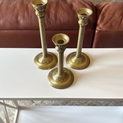 PartyLite candle holder set of 3