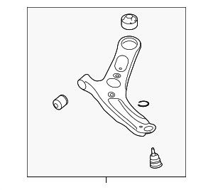 Kia 54500-A7100 Arm Complete - Fr LWR LH For 14-18 Forte