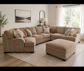 Large Sectional Sofa & Ottoman
