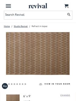 NEW IN BOX Revival Rug 6x9