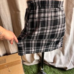 Coco & Shy Plaid Mini Skirt xl