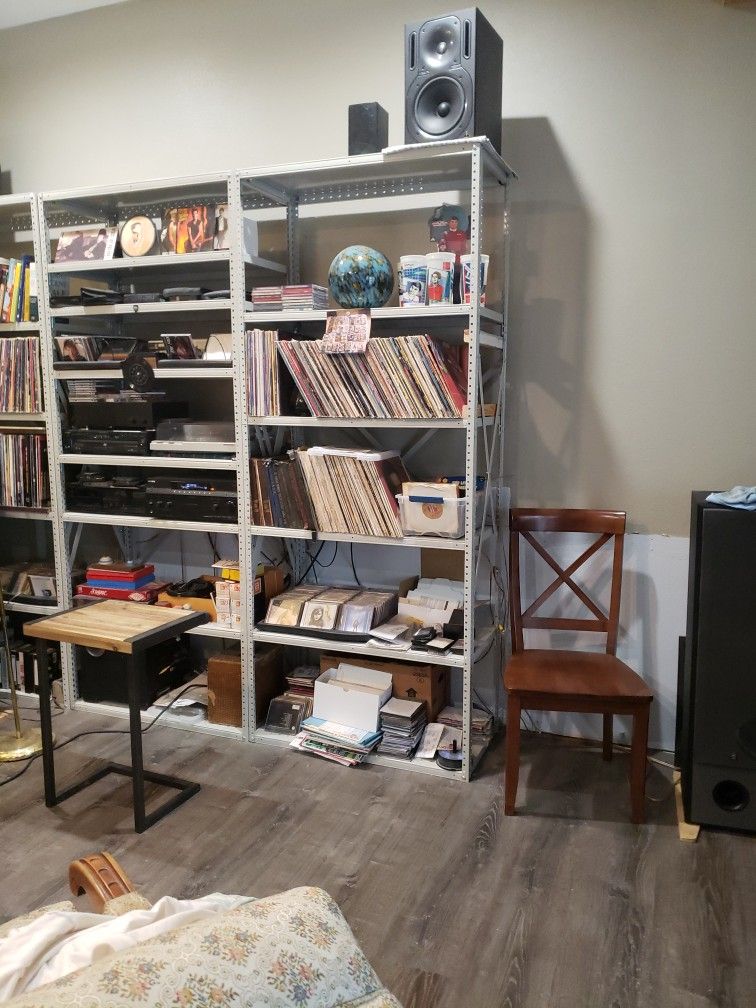 7' Metal Shelving Tall Shelf