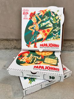 Toy Story Papa John’s Pizza Boxes: Jessie, Woody, Aliens