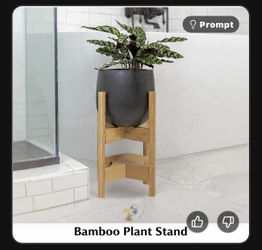 Bamboo Adjustable Plant Stand