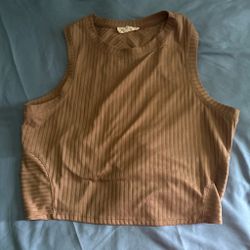 Ribbed Crop Tank Top