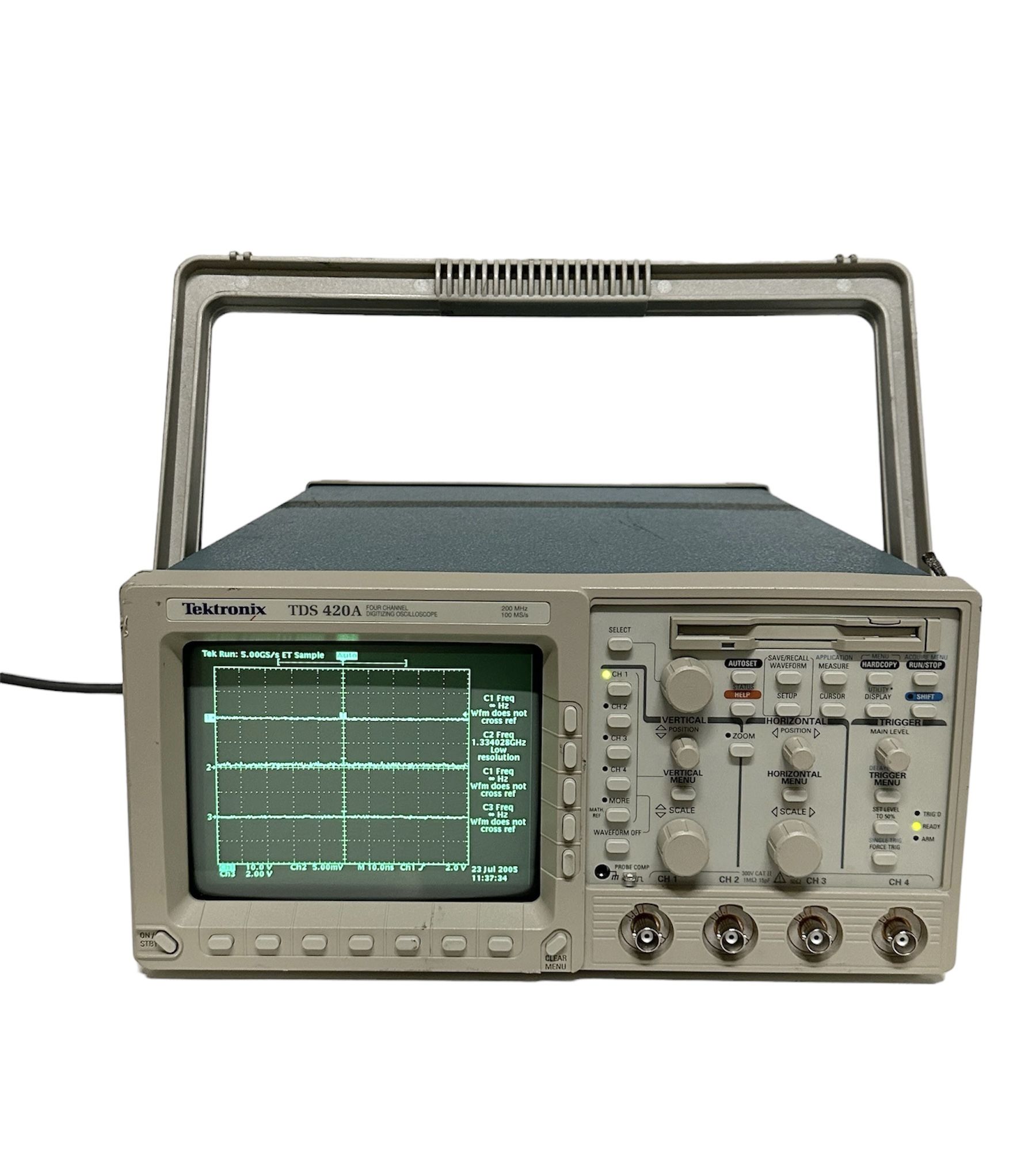 Tektronix TDS 420A ~ 4 Channel Digitizing Oscilloscope ~ 200MHz 100 MS/s