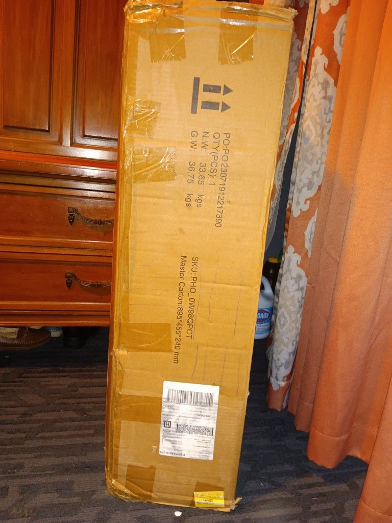 TV Stand Cabinet Color Gray Wood With Side Glass Shelf