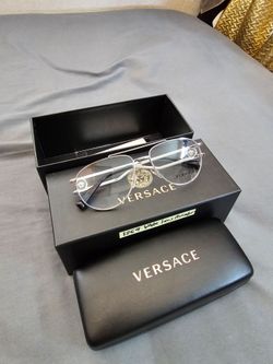 Sale or Trade - New Versace Unisex Sunglasses, Clear Lens