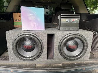 Awesome Deal 2 12"Kong Audio 2k subs in box,Mbquart amp & Kong wire kit