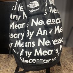 Supreme x North Face By Any Means Necessary Black Backpack Fall / Winter
