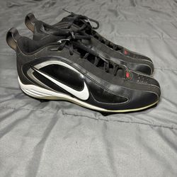 Nike AIR STRODE 5-TOOL METAL Baseball Cleats (Black/White) US 7.5