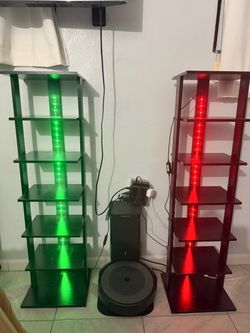 LED Light-Up Tower Shelves – Set of 2