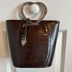 Handbag, Vintage, Leather Heart Handles Cross Body Y2K Great Condition Fast Shipping