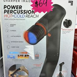 Sharper Image Power Percussion Hot+Cold Reach Massager