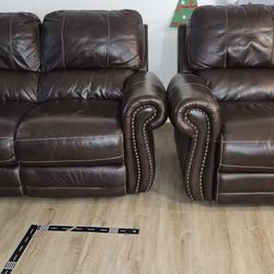 Loveseat sofa + armchair with Power Recline.
