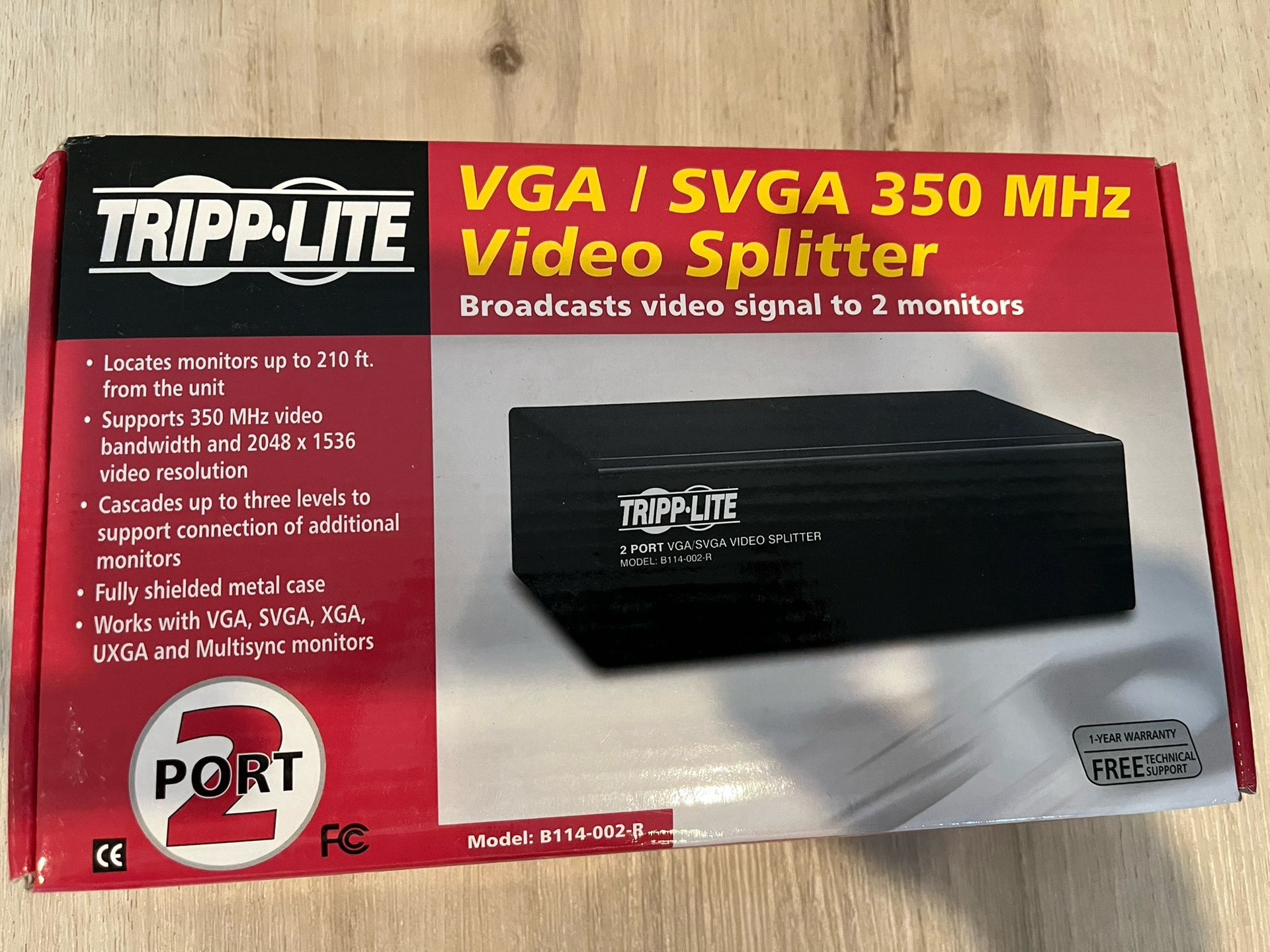 Tripp Lite Video Splitter (brand new: only $20)