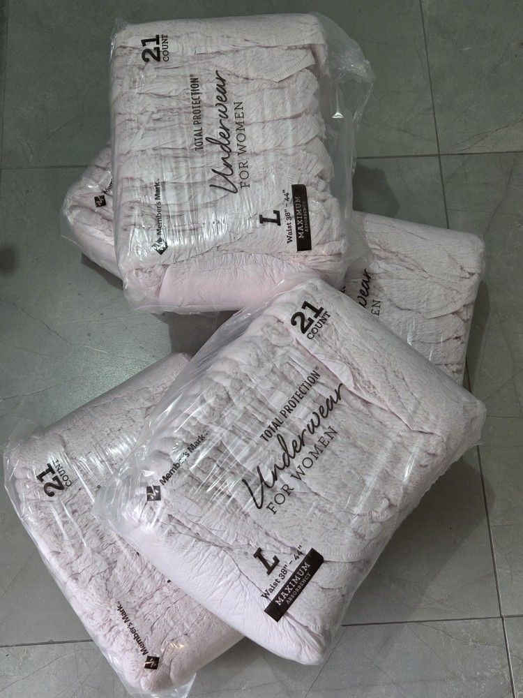 Total Protection Underwear For Women L 