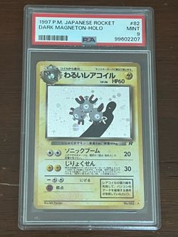 1997 Japanese Rocket Dark Magneton Holo PSA 9