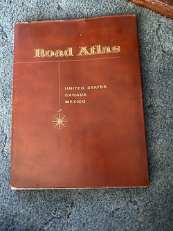 Vintage road atlas book