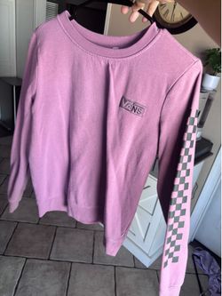 Purple Vans crew neck hoodie