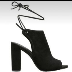 Kenneth Cole Black Suede Darla Sandal 7.5