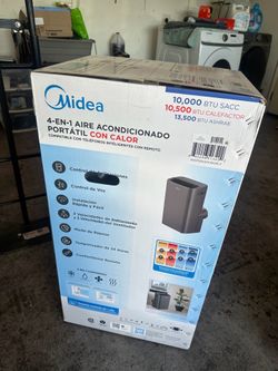 Midea 10,000 BTU Smart Portable Air Conditioner w/ Heat 450 sq ft MAP10HS1XWGR-T