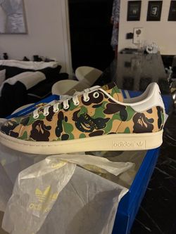 BAPE x Adidas Stan Smith Camo Sneakers