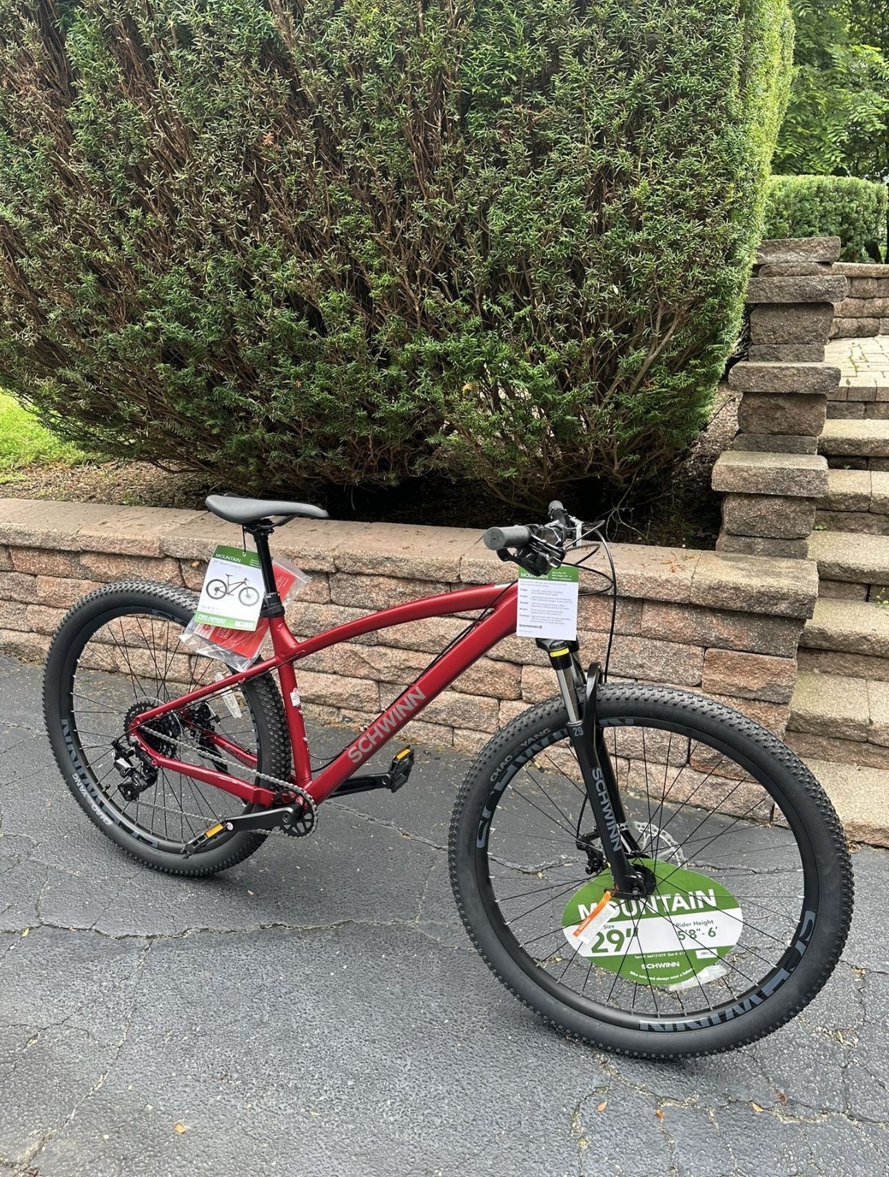 Schwinn Axum Comp X Adult Unisex 29-in. Mountain Bike, Large Frame, Red