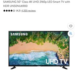 Samsung 50” Smart TV