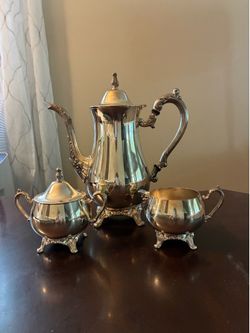 Three Piece Silver Plated Tea Set
