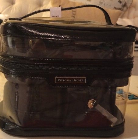 Brand New With Tags Victoria's Secret Travel Large Makeup Bag, 4 Bags In One