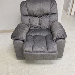 Brand New Gray Polyester Heating System Massage Chair with Remote Control，Oversize ，$250