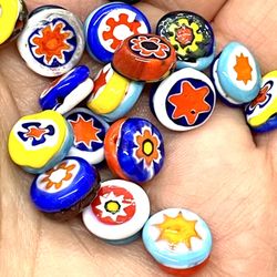 Lot Of 37 Millefiori Beads