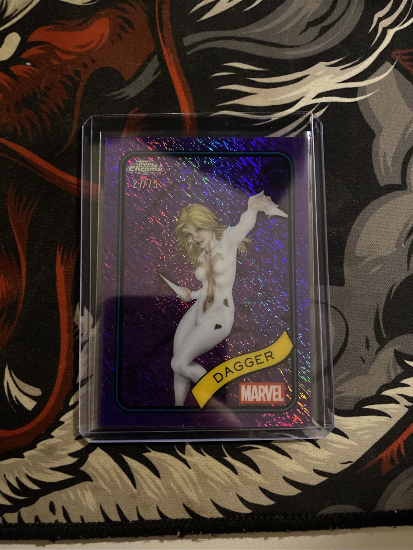 Marvel Topps Chrome 2025 Dagger /75 Purple Shimmer
