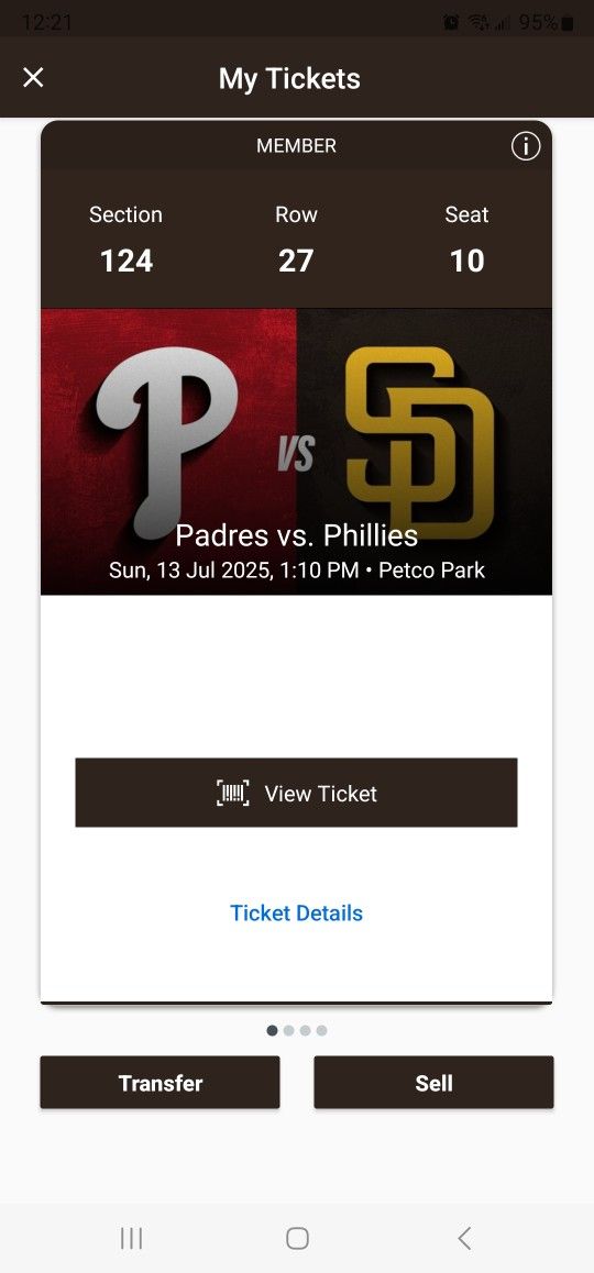 Padres Vs. Phillies 7/13