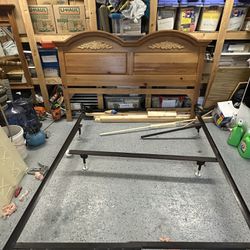 King Size Bed Frame With Head Board