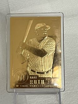1996 Danbury Mint BABE RUTH 22k Gold Sculpted SEALED #30 New York Yankees