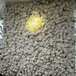 White Flower Wall 8x8 5D