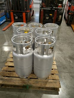 New Worthington Cylinder 33.5lb Aluminum Forklift LP Tank